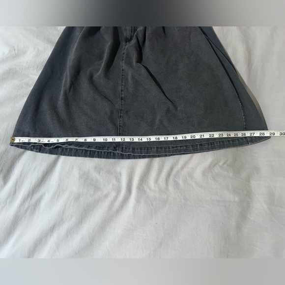 Elegant Charcoal A-Line Skirt - Picture 7 of 7